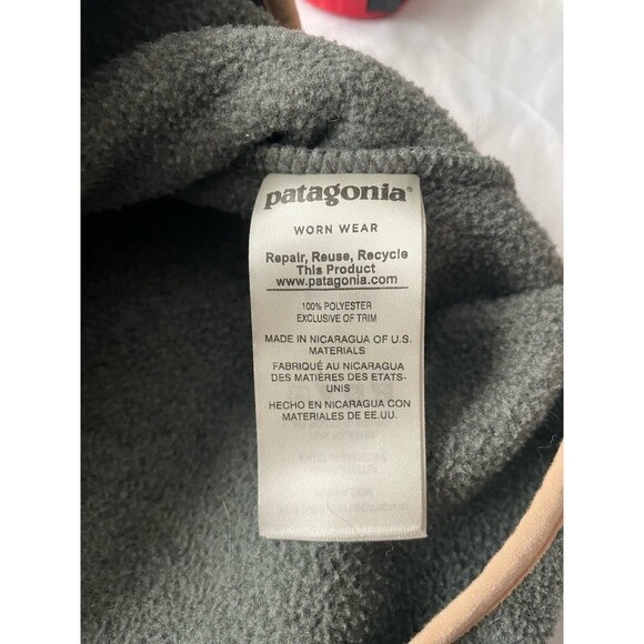 Patagonia Synchilla Fleece Pullover Women’s Medium Lightweight Jacket Dark Gray - Picture 6 of 8